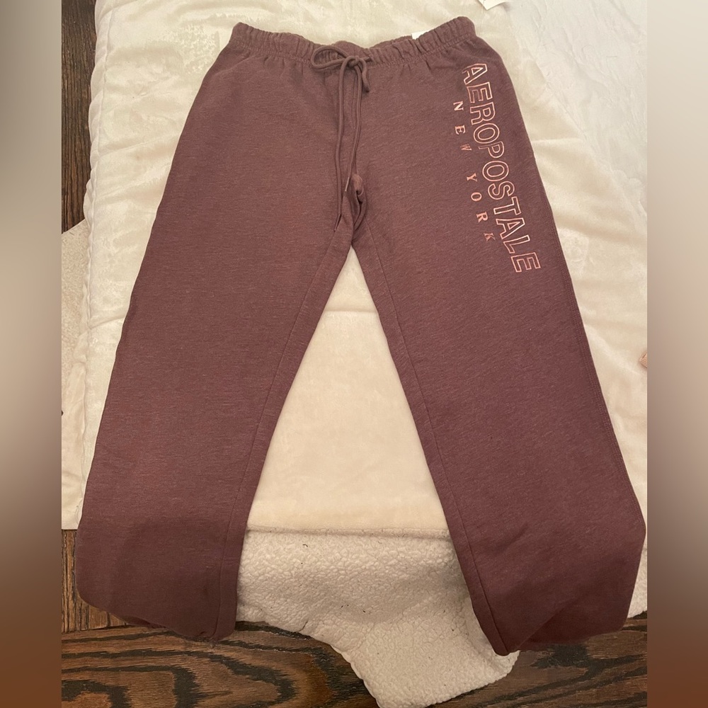 brown sweatpants